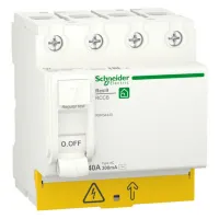 УЗО Schneider Electric Resi9 4P 40А, 300 мА ( AC ), R9R54440