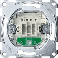 Механизм переключателя 1-клавишного Schneider Electric коллекции Merten, с подсветкой, скрытый монтаж, MTN3136-0000