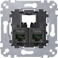 Механизм розетки компьютерная RJ45 Cat.6 Schneider Electric коллекции Merten, MTN4576-0002