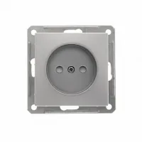 Розетка Schneider Electric W59, скрытый монтаж, со шторками, хром матовый, RS16-151-5-86