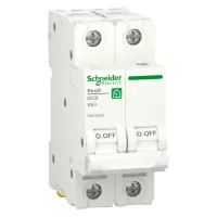 Автоматический выключатель Schneider Electric Resi9 2P 63А (B) 6кА, R9F02263