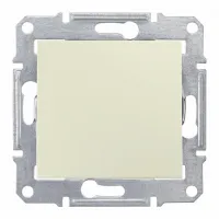 Переключатель 1-клавишный Schneider Electric SEDNA, скрытый монтаж, бежевый, SDN0400147