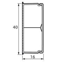 Кабель-канал Legrand METRA 40x16 белый (кратно 2)