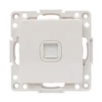 Розетка компьютерная RJ45 EKF СТОКГОЛЬМ, скрытый монтаж, белый, EYK01-035-10