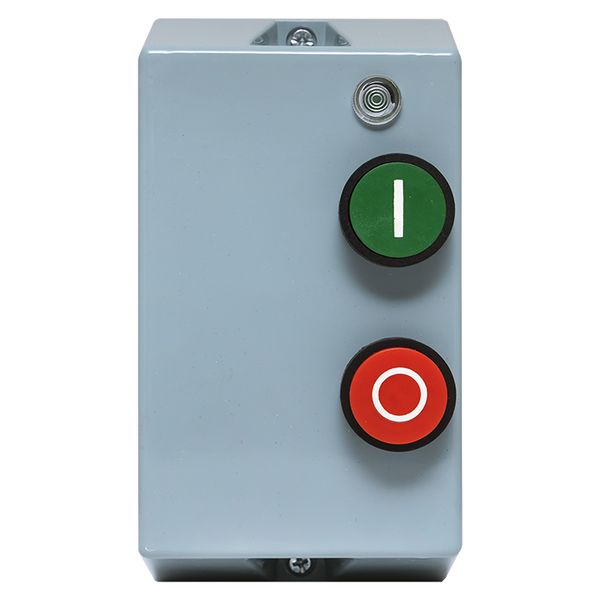 Пускатель магнитный ПМЛ-1230-9А-230В с тепловым реле 7-10А в корпусе IP65, с кнопками Пуск/Стоп, с индикацией