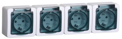 IEK  Гермес Plus  Дымч. Роз. 4-ая з/к ОП IP54 РСб24-3-ГПБд ERMP42-K03-16-54-EC