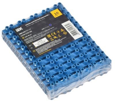 Зажим винтовой ЗВИ 10 н/г 2,5-6мм2 12пар ИЭК синие