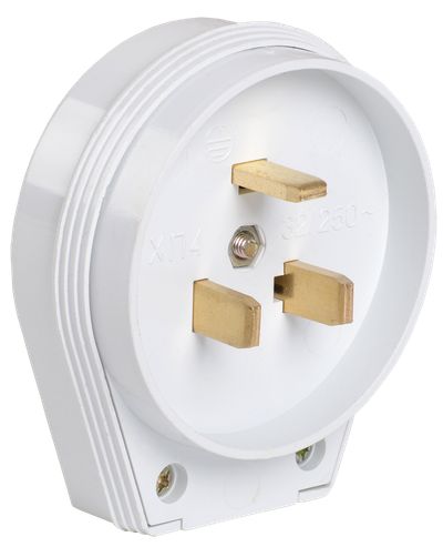 IEK Вилка разборн. для плиты с з/к 32А Бел. ВПпл10-01-Ст EVP10-32-01-K01