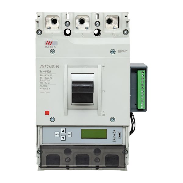Автоматический выключатель AV POWER-3/3 630А 50kA ETU6.2 EKF AVERES
