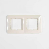 Lezard  KARINA LIFE  Крем  Рамка 2-ая гориз. б/вставки 708-0300-147