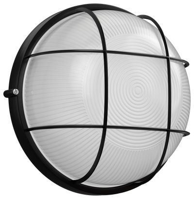 НПП1102 черный/круг с реш. 100Вт IP54  IEK