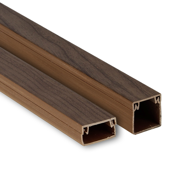 Канал кабельный (20x10) (96 м) темное дерево EKF-Plast