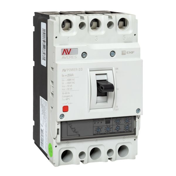 Выключатель автоматический в литом корпусе AV-POWER-2/3 250А 50кА ETU2.0 EKF