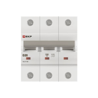 Выключатель автоматический 3п D 20А 15кА ВА 47-125 PROxima EKF mcb47125-3-20D