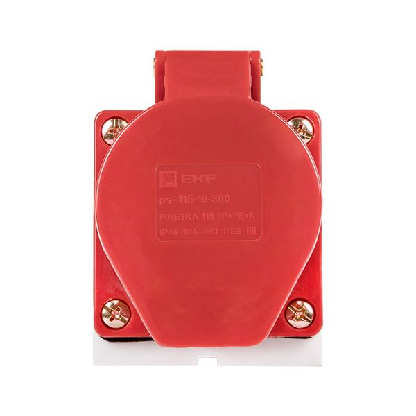 Розетка стационарная наружная 115 3Р+РЕ+N 16А 380В IP44 EKF