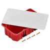 Коробка распаячная ОП 172х96х45 КМ41026 для полых стен (с саморезами пластиковые лапки с крышкой) ИЭ