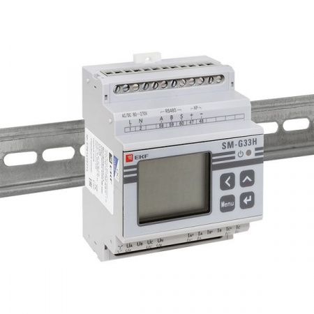 Многофункциональный измерительный прибор SM-G33H с жидкокристаллическим дисплеем на DIN-рейку