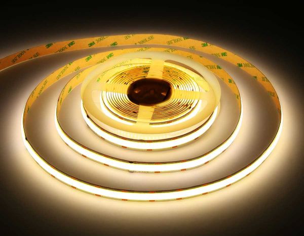 Светодиодная лента Ambrella Light GS4802 COB 616Led/19W m/ 24V IP20 4500K/ 5m*12mm*2mm (2 конт.) GS4802