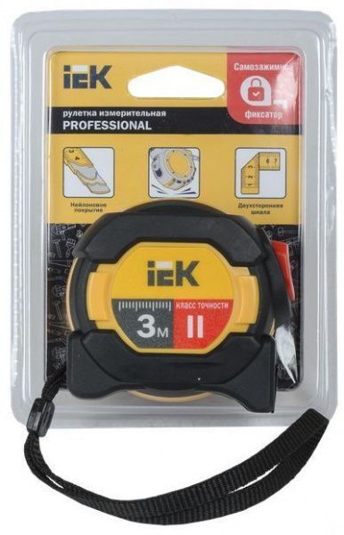 Рулетка измерительная PROFESSIONAL 3м IEK