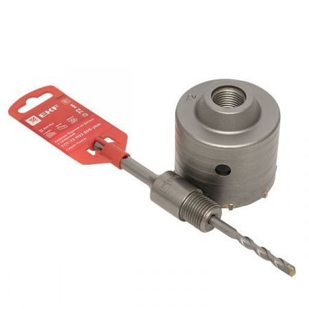 Коронка твердосплавная с оснасткой TCT-72 М22 SDS-plus EKF Master