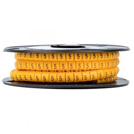 Маркер кабельный 2,5 мм2 "5" (1000 шт.) (ЕС-1) EKF PROxima