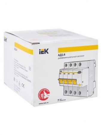 Диф. автомат  4П  16А  30мА  IEK  АД-14