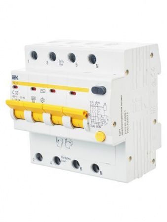 Диф. автомат  4П  32А 100мА  IEK  АД-14