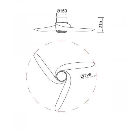 Люстра-вентилятор Mantra GROENLAND 9061