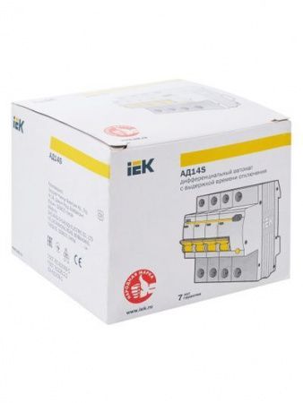 Диф. автомат  4П  32А 100мА тип АС 4500кА ИЭКселективный АД14S 4P C