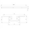 Шинопровод однофазные встраиваемый Elektrostandard Track Rail WH Recessed 85083/00 a057097