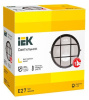 НПП1102 черный/круг с реш. 100Вт IP54  IEK