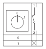 Переключатель кулачковый ПК-1-11 10А 1P "0-1" EKF PROxima