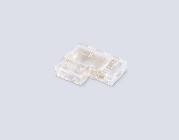 Соединитель угловой AMBRELLA LIGHT ILLUMINATION COB RGB 12/24V для лент 10mm (4 конт.) (10шт. в комплекте) GS6891