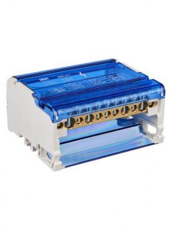 Шины на DIN-рейку в корпусе (кросс-модуль) ШНК 4х11 3L+PEN IEK