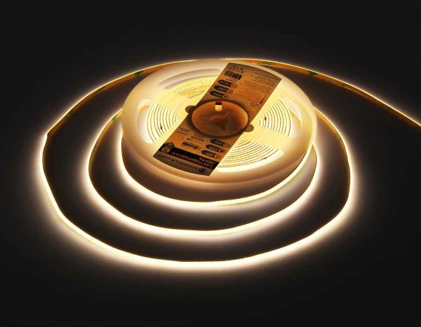 Светодиодная лента Ambrella Light GS4602 COB 384Led/ 7W m/ 24V IP20 4500K/ 5m*3mm*2mm (2 конт.) GS4602