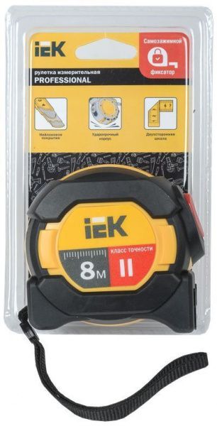 Рулетка измерительная Professional 8м IEK