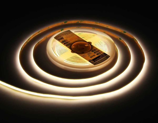 Светодиодная лента Ambrella Light GS4612 COB 400Led/10W m/ 24V IP20 4500K/ 5m*5mm*2.1mm (2 конт.) GS4612