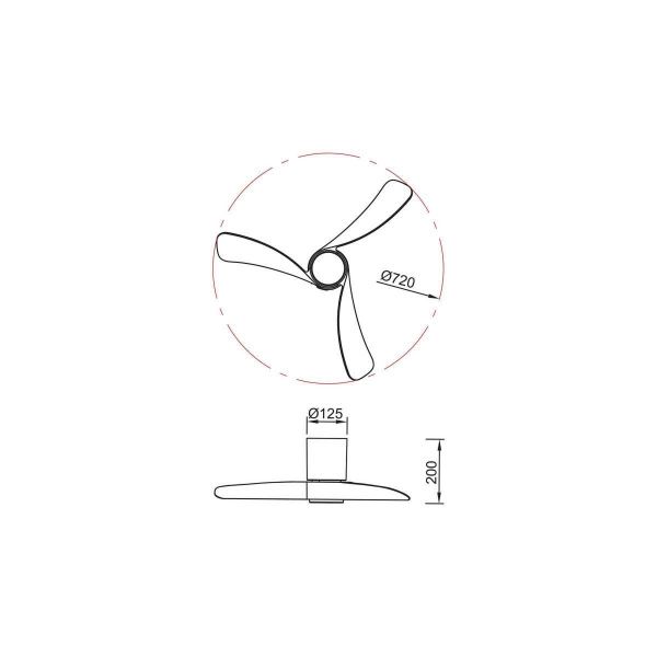 Люстра-вентилятор Mantra NEMO XS 9054